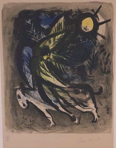 Marc Chagall (1887 - 1985) "L'Ange"