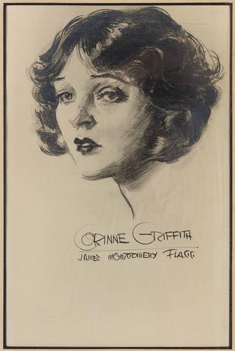 JAMES MONTGOMERY FLAGG (AMERICAN, 1870-1960) PORTRAIT OF CORINNE GRIFFITH