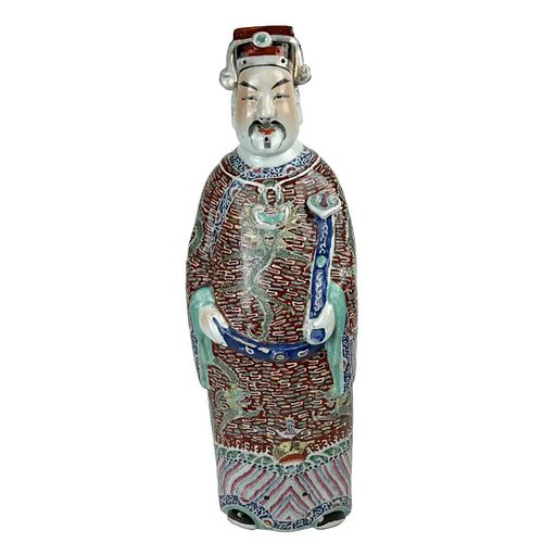 Palace Size Chinese Famille Rose Immortal Figurine