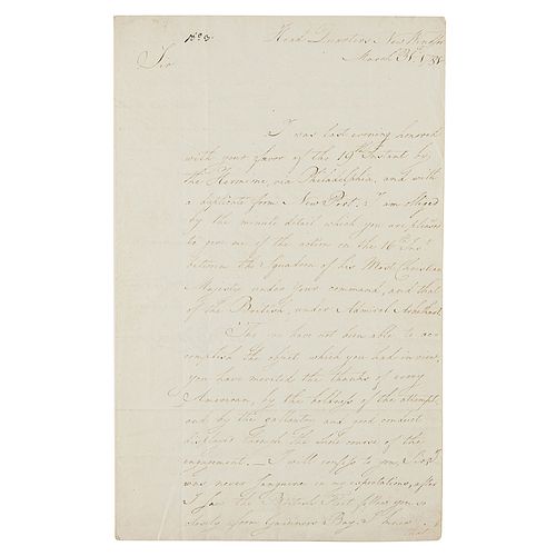 George Washington Letter Signed on Benedict Arnold&#39;s Corps