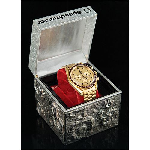 Ron Evans&#39;s 18K Gold Omega Speedmaster Professional Watch