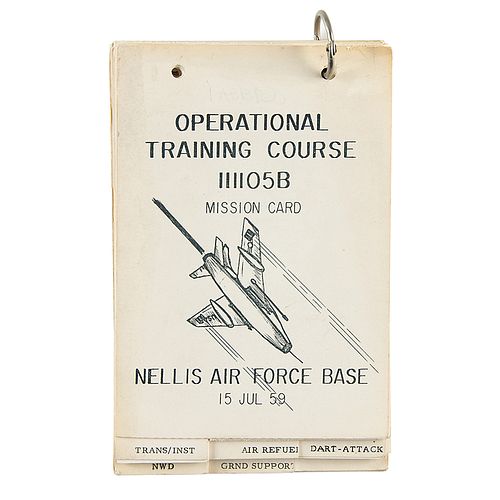 North American F-100 Super Sabre Training Course Checklist