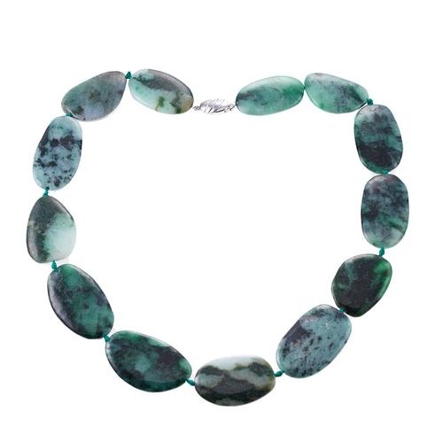 Jade Sterling Silver Necklace