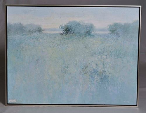Oil painting of landscape by Jan Zhang, 48x36