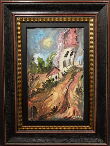 Chaim Soutine, Manner of: Expressionist Painting of a House