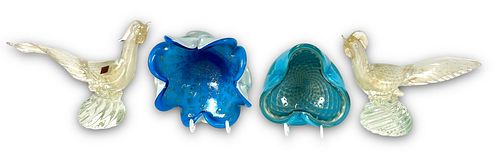 (4) Murano Glass Sculptures