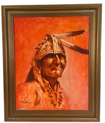Tony Begay Native American Oil On Canvas