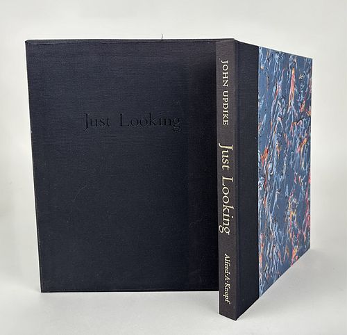 John Updike Autographed Book "Just Looking"