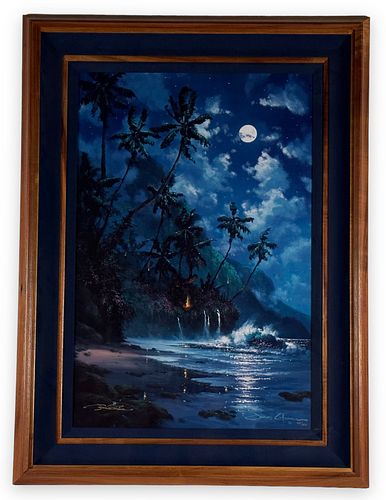 James Coleman "Tropical Moonlight" Lithograph