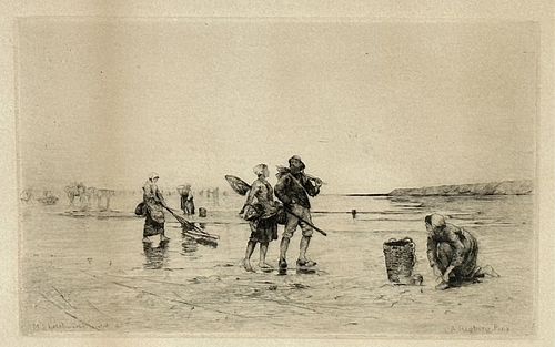 Antique Etching After August Hagborg