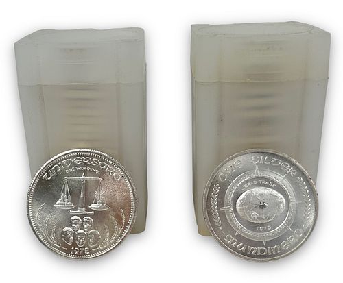 (40) One Troy Ounce Silver Rounds (A)