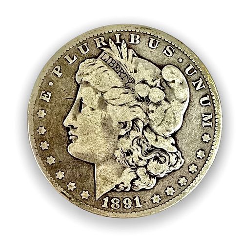 1891 CC Morgan Silver Dollar (Carson City) A