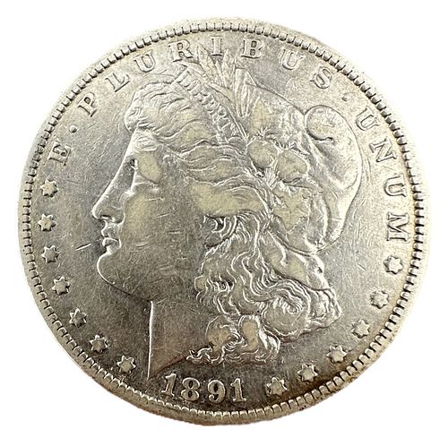 1891 CC Morgan Silver Dollar (Carson City) B