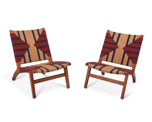 A pair of Masaya & Co. "Momotombo" lounge chairs