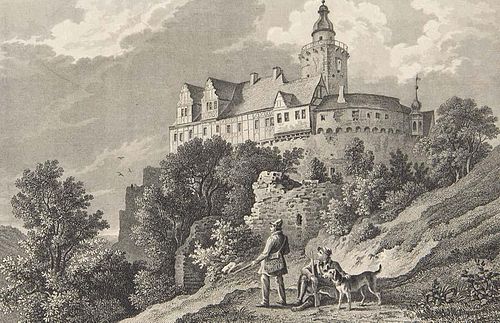 Blumenhagen, WilhelmWanderung durch den Harz. Mit 30 Stahlstichtafeln von Ludwig Richter. Leipzig, Wigand, (1838). 256 S. Gr