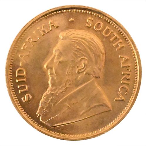 Four 1975 South African One Ounce Fine Gold Krugerrands