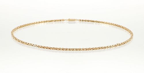 14K Gold Byzantine Chain Necklace