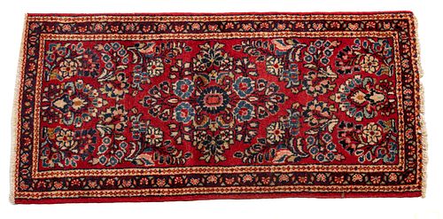 Persian Sarouk Handwoven Wool Rug, W 1' 8'' L 3' 5''