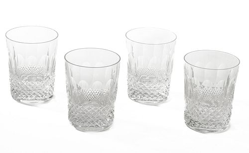 Waterford (Irish, 1783) 'Colleen' Double Old Fashioned Glasses, H 4.25'' Dia. 3.5'' 18 pcs