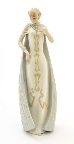 Royal Doulton (British, 1815) 'Debut' Porcelain Figurine, 1985, H 12'' W 3.5'' Depth 4.5''