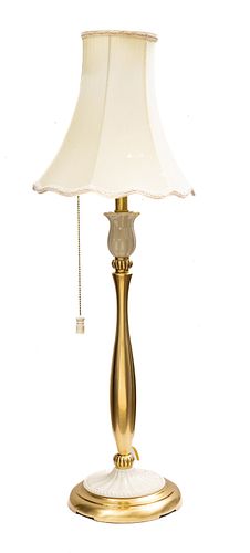 Lenox Porcelain Candlestick Lamp H 31''