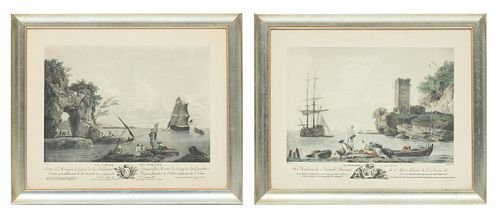 Framed Prints After Joseph Vernet, Le Choix Du Poisson, H 16'' W 19'' 2 pcs