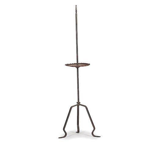 Wrought Iron Floor Light Stand with Pad Feet