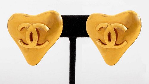 Vintage Chanel Runway Clip Earrings, 1993