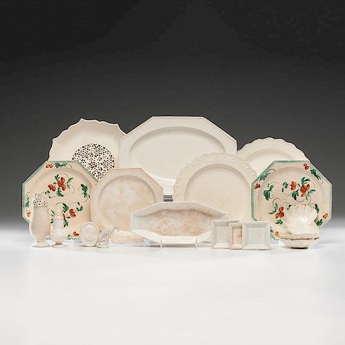 Creamware Dishes and Other Items