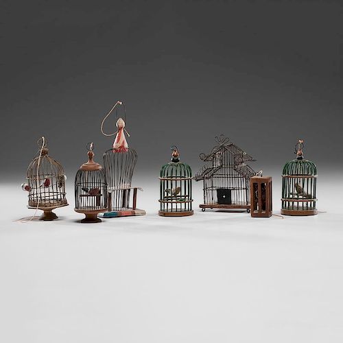 Folk Art Miniature Bird Cages