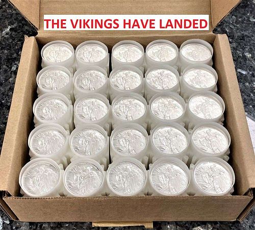(500-coins) "The Vikings Have Landed" 1 ozt .999 Silver Round