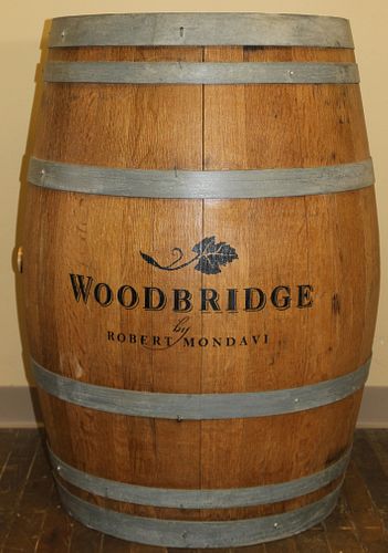Woodbridge Select Vinyard Wooden Wine Barrel H 37'' Dia. 24''