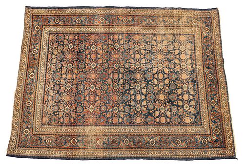 Persian Bidjar Handwoven Wool Rug, W 4' 7'' L 6'