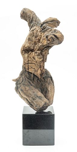 Vernon Bobbitt (American) Driftwood Sculpture Torso Of A Dancer H 22.75'' W 9.5'' L 12.5''