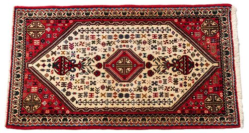 Persian Abadeh Handwoven Wool Rug, C. 2000, W 2' 4'' L 4' 2''
