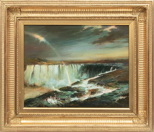 Signed 'Dobson' Oil On Canvas, "Niagara", H 16'' W 20''