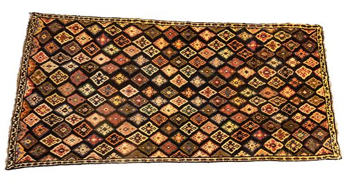 Persian Hamadan Handwoven Wool Rug, W 4' 6'' L 6' 6''