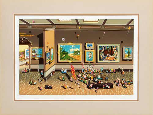 Hiro Yamagata (Japanese, 1948) "The Impressionist", H 19.75'' W 29.75''