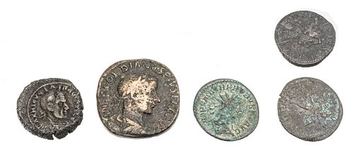 Gordian III Sestertius, Phillip The Arab Alexandria Teradracama, And Probus Antontinianus (3) Roman Coins, 5 pcs