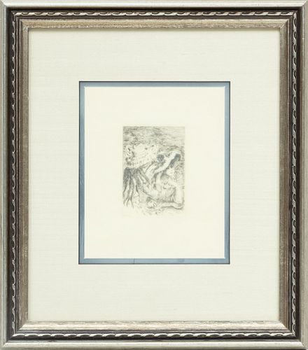 Pierre-Auguste Renoir (French, 1841-1919) Collectors Guild Edition Engraving On Laid Paper, Chapeau, H 4.5'' W 3.12''