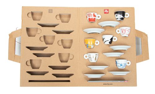 Mimmo Paladino (Italian) Porcelain Tea Set, 1999