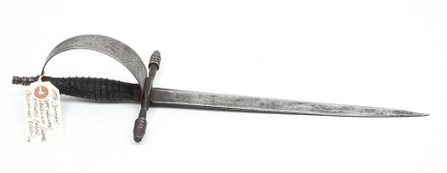 European Left Handed Parrying Dagger, C. 17th/18th C., L 16.5''