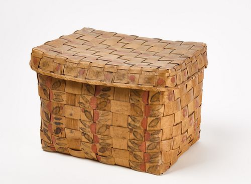 Native American Basket with Lid