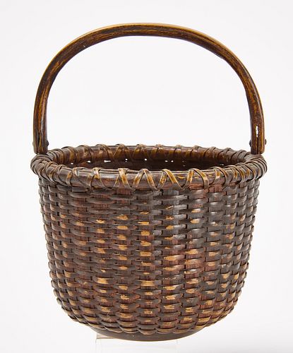 Early Painted Nantucket Basket
