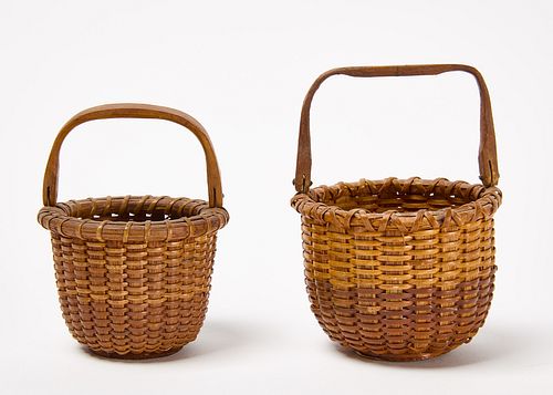 Two Nantucket One-Egg Baskets