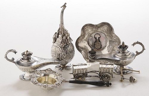 Group of Seven Silver Table Items