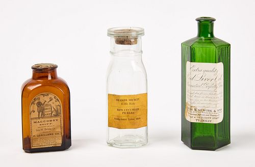 Three Bottles with Original Labels