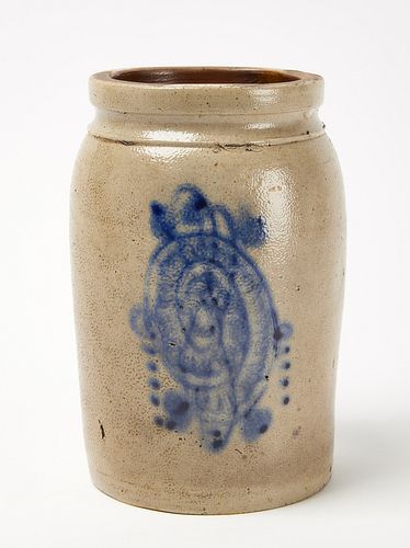 Stoneware Crock with Turtle