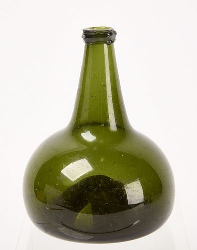 Blown Glass Squat Bottle