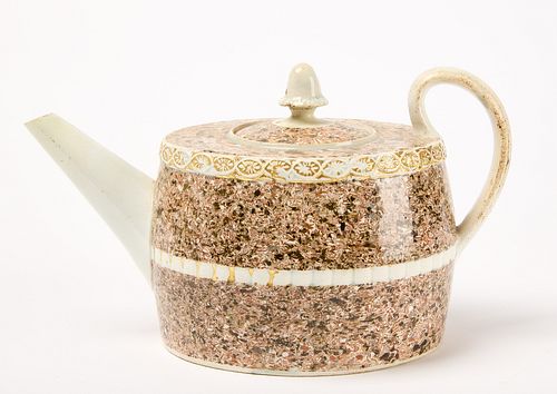 Pearlware Surface Agate Teapot